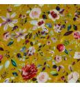 GOTS Tetra Čudovito cvetje | oker | digitalni tisk | 100%CO