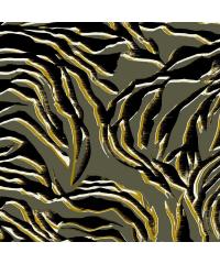 Verhees Bombažni saten Zebra | temno zelena | 95%CO / 5%EL 07736.003
