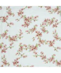 Verhees GOTS Tetra Češnjev cvet | bela | digitalni tisk | 100%CO 09175.008