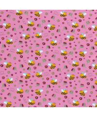 Nooteboom Jersey Zaljubljene čebele | roza | 95%CO / 5%EL 17683.012