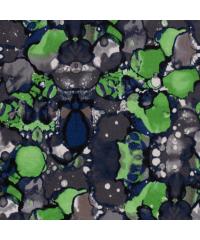 Nooteboom Viskoza Barvna abstrakcija | zelena | 57%VI / 43%PA 13334.021