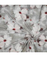 Verhees Viskoza Veliki cvetovi | siva | digitalni tisk | 100%VI 04284.001