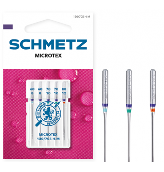 Strojne igle SCHMETZ Microtex | 60-80 | 5 kos