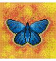 Gobelin Modri metulj | 15x15cm