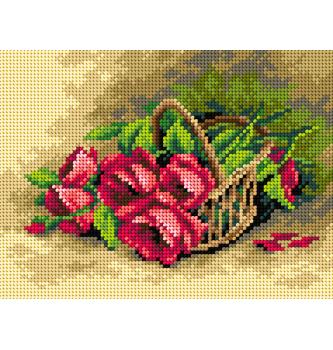 Gobelin Vrtnice v košari | 18x24cm