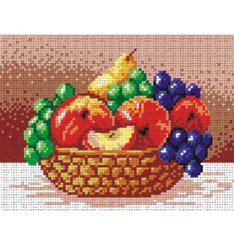 Gobelin Košara s sadjem | 18x24cm
