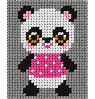 Gobelin set Panda | 17 x 20,5 cm