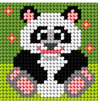 Gobelin set Panda | 10,5x10,5cm