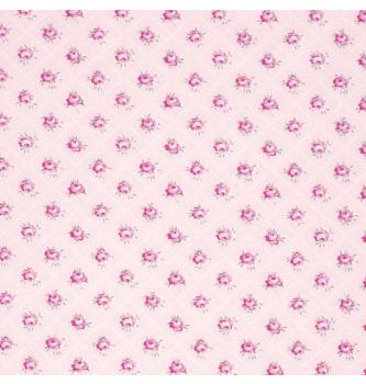 Patchwork blago Slipper roses|Rosebud trellis|Pink|110cm