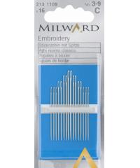 MILWARD Šivanke za ročno šivanje | za vezenje | št. 5-10 | 16kosov 2131111
