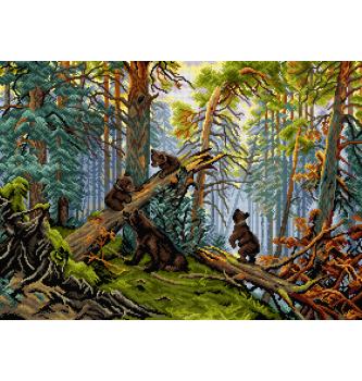 Gobelin Jutro v borovem gozdu | Ivan Shishkin | 50x70cm