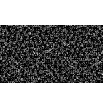 Patchwork blago Circles black | 110cm