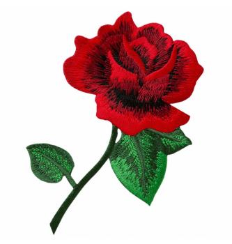 Našitek Velika rdeča vrtnica
