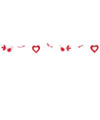 RICO Design Leseni ptički in srca na vrvici | 131 | 120cm 03482.00.00