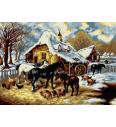 Goblen Farma zimi | John Frederick Herring | 50x70cm