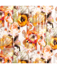 Nooteboom Žersej Otisnuto cveće | narandžasta | 95%CO / 5%EL 15314.036