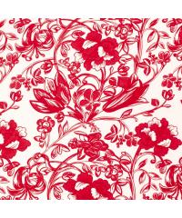 Nooteboom Viskozni puplin Barokno cveće | crvena | 100%VI 19040.015