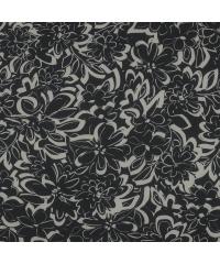 Verhees Šifon Stilizovano cveće | crna | 100%PL A4516.002
