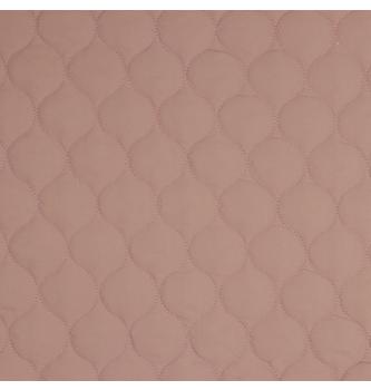 Štepana tkanina za jakne Kapljice | stara roza | 100%PL