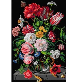 Goblen Ruže u steklenoj vazi | Jan Davidszoon de Heem | 40x60cm