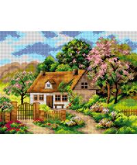 ORCHIDEA Goblen Kuća u cveću | 30x40cm 2617J