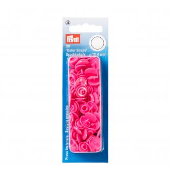 Plastični pritiskači | 12,4mm | 30kos | roza
