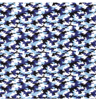 Poplin Kamuflaža | modra | 100%CO