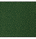 Poplin Božične pike | metalik | zelena | 100%CO