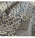 Batist batik Etno | krem/indigo | 100%CO