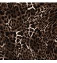 Bombažni saten Leopard | rjava | 98%CO / 2%EL