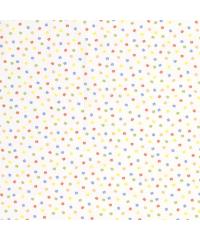 Nooteboom Poplin Pisani cvetki | bela | 100%CO 19754.050