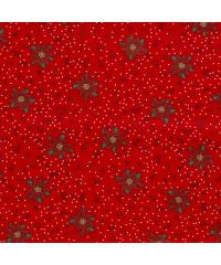 Nooteboom Poplin Božične zvezde | rdeča | 100%CO 20736.015
