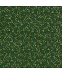 Nooteboom Poplin Božične vejice | metalik | zelena | 100%CO 20715.025