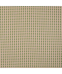 Hemmers Poplin Geometrijske rožice | roza/zelena | 100%CO 201136.3007
