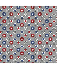 Nooteboom Poplin Zvezda v krogu | siva | 100%CO 15810.063