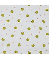Verhees GOTS Poplin Žabice | bela | 100%CO 06042.002