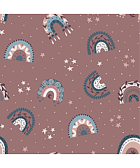 Nooteboom Jersey Čarobne mavrice | stara roza | 95%CO / 5%EL 16629.014