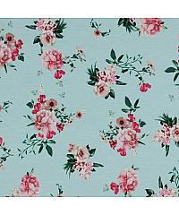 Verhees GOTS Jersey Prinesi mi rože | meta | digitalni tisk | 95%CO / 5%EL 08580.002