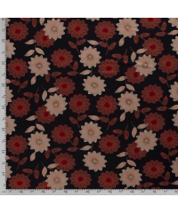 Nooteboom Jersey Cvetovi | opečnata | 95%VI / 5%EL 16060.056