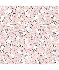 Verhees GOTS Jersey Gozdni utrip | svetloroza | 95%CO / 5%EL 09121.003