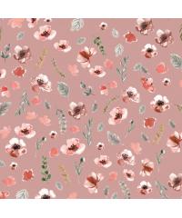 Mutsaers Prevešanka Cvetje | stara roza | digitalni tisk | 95%CO / 5%El 4985.1711
