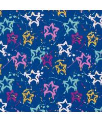 Nooteboom Prevešanka Narisane zvezde | modra | 95%CO / 5%EL 19636.005