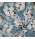 Viskoza Veliki cvetovi | modra | digitalni tisk | 100%VI