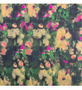 Viskoza Impresionistično cvetje | zelena | digitalni tisk | 90%VI / 10%PA