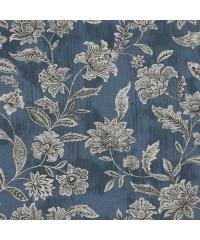 Verhees Deko bombaž Orientalske rože | modra | digitalni tisk | 100%CO 05522.003