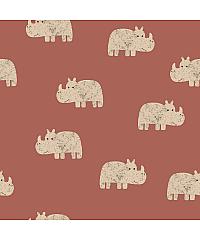 Nooteboom Krep jersey Nosorogi | opečna |  95%CO / 5%EL 25524.014