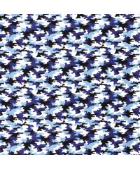 Nooteboom Poplin Kamuflaža | modra | 100%CO 15572.008