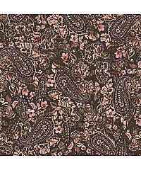 Verhees Viskozni jersey Baročni paisley | rjava | digitalni tisk | 95%VI / 5%EL 09909.014