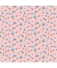 Verhees Poplin Ptice | svetloroza | 100%CO 09530.002