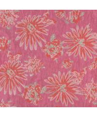 Verhees Žakard Gerbera | roza/oranžna | 80%PL / 20%LU 03585.002